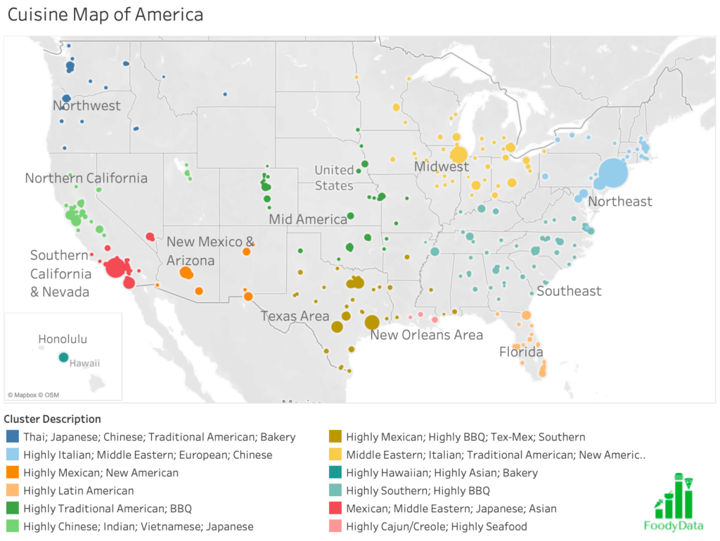 Cuisine Map of America – FoodyData